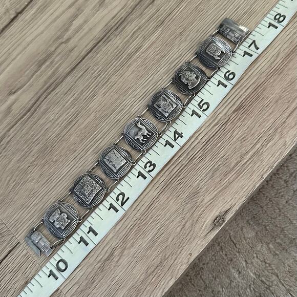 Vintage 900 Silver Industria Peruana Bracelet - Picture 10 of 11